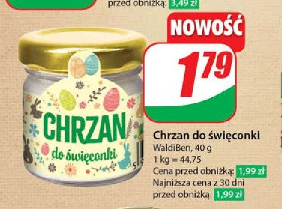 Chrzan do święconki Waldiben promocja w Dino