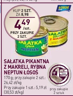 Sałatka rybna neptun Łosoś ustka promocja