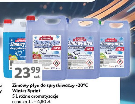 Płyn zimowy do spryskiwaczy jeżyna z jagodą WINTER SPRINT promocja w Auchan