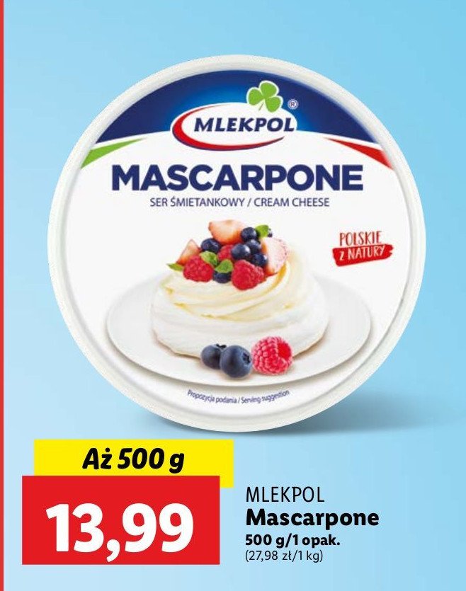 Ser mascarpone Mlekpol promocja