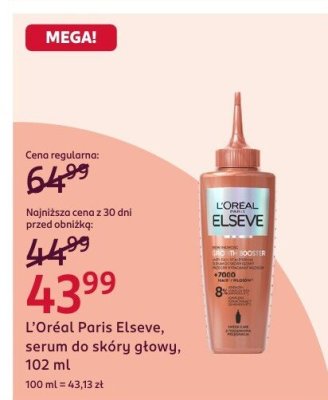 Serum do skóry głowy L'Oréal Paris Elseve, 102 ml promocja w Rossmann