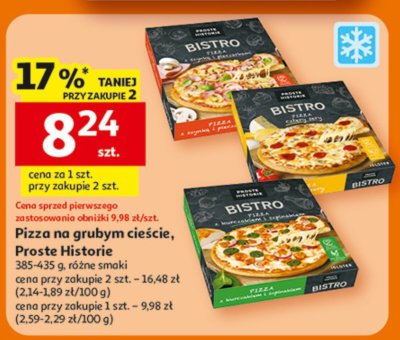 Pizza Bistro na grubym cieście, Proste Historie promocja w Auchan