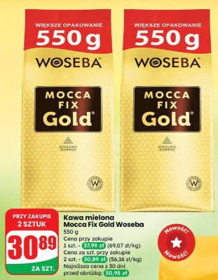 Kawa mielona Mocca Fix Gold  promocja w Dino