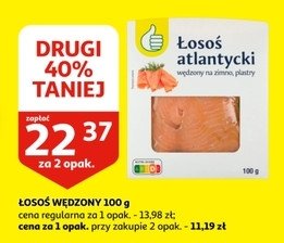 Łosoś atlantycki wędzony plastry Podniesiony kciuk promocja w Selgros