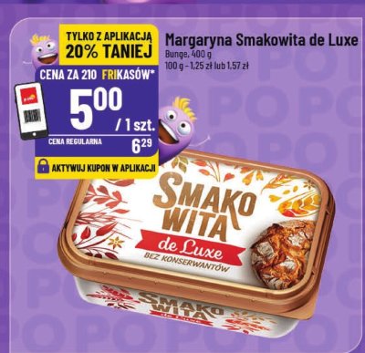 Margaryna Smakowita de Luxe Bunge 400 g promocja w POLOmarket