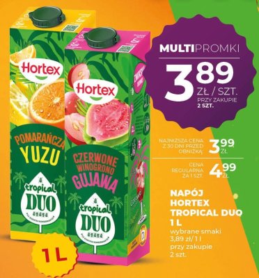 Napój Hortex Tropical Duo Pomarańcza Yuzu 1L promocja w Duży Ben