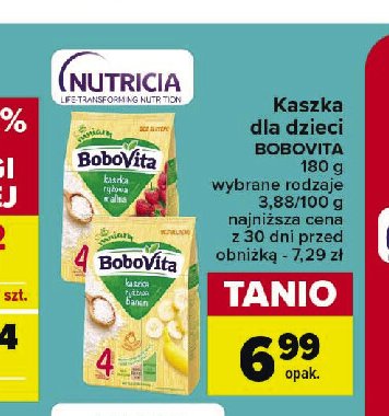 Kaszka ryżowa malinowa Bobovita promocja w Carrefour Market