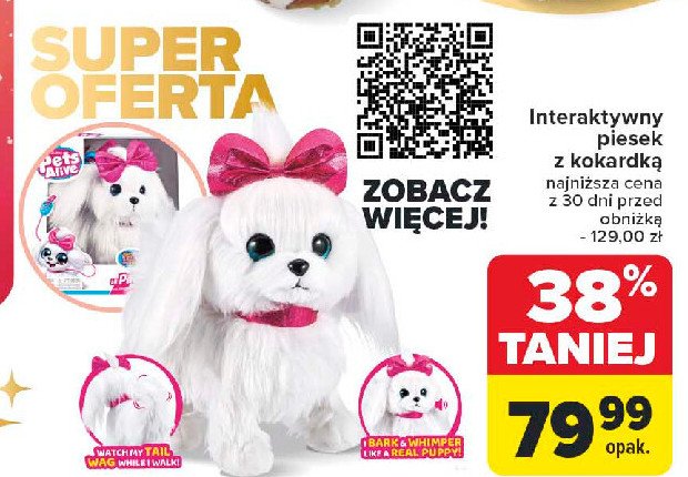 Piesek interaktywny promocja w Carrefour Market