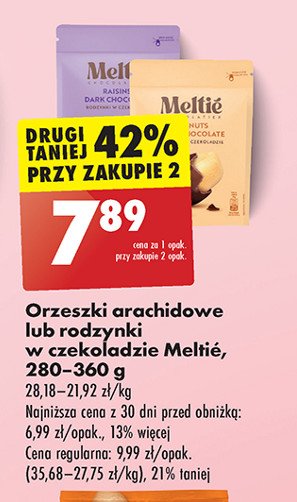 Orzeszki arachidowe w czekoladzie Meltie promocja