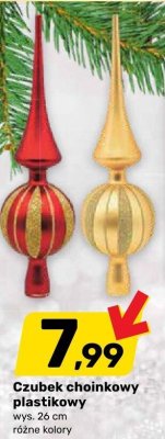 Czubek choinkowy plastikowy promocja w Bricomarche