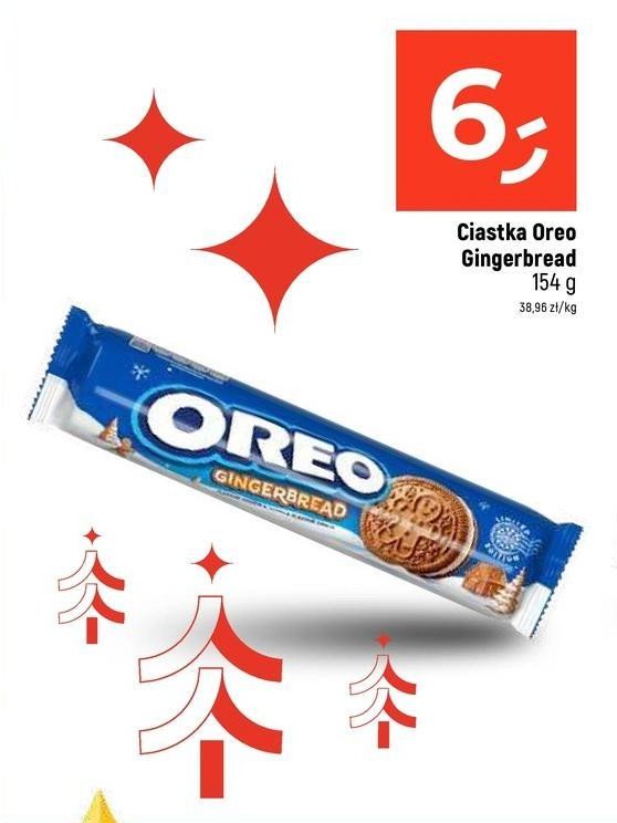 Ciastka gingerbread Oreo promocja