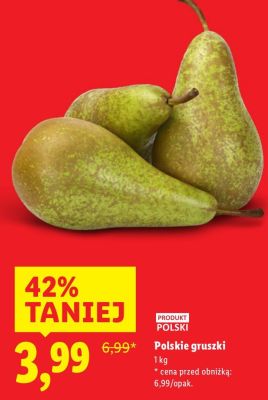 Gruszki polskie promocja w Lidl
