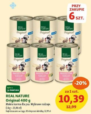 Karma REAL NATURE Original 400 g promocja w MAXI ZOO
