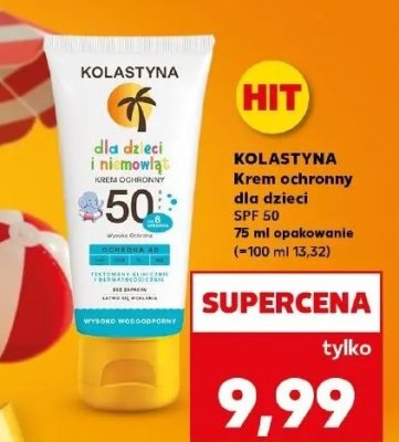 Krem ochronny na s艂o艅ce dla dzieci i niemowl膮t spf 50 Kolastyna protect beauty promocja