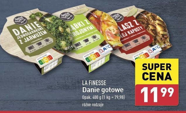 Danie jednogarnkowe z jarmużem i ziemniakami La finesse promocja