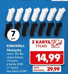 Stopki damskie Kingshill promocja w Kaufland