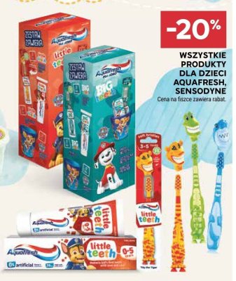 Produkty dla dzieci Aquafresh, Sensodyne promocja w Stokrotka