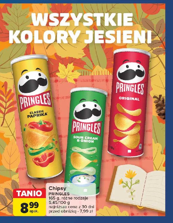 Chipsy śmietankowo-cebulowe Pringles promocja