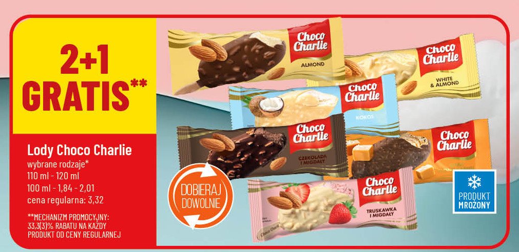 Lód white & almond Choco charlie promocja