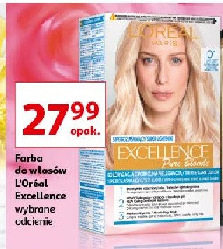Farba do włosów 01 super jasny blond L'oreal excellence creme promocja