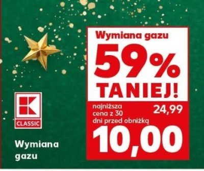 Wymiana gazu promocja w Kaufland