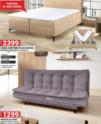 Łóżko kontynentalne MARINO promocja w Merkury Market