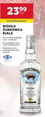 Wódka Biała Żubrówka promocja