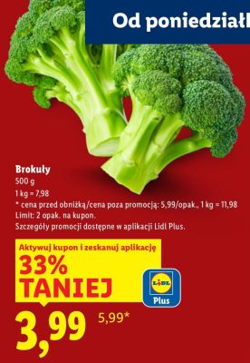 Brokuły Lidl promocja w Lidl