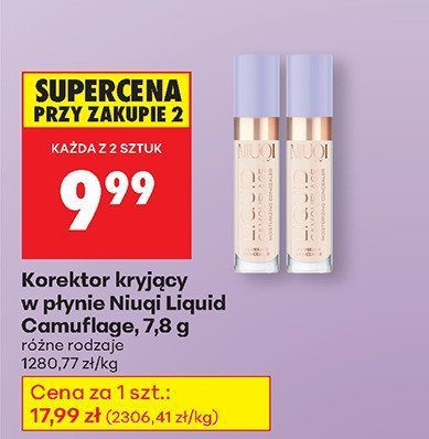 Korektor kryjący w płynie Liquid Camuflage różne rodzaje promocja w Biedronka