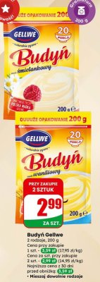 Budyń śmietankowy  promocja w Dino