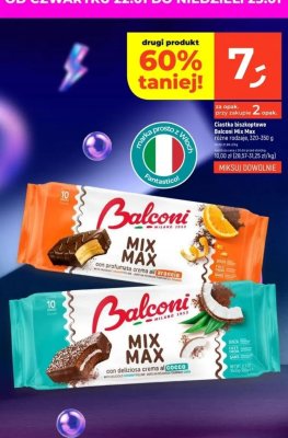 Ciastka biszkoptowe Balconi Mix Max z kremem kokosowym promocja w Dealz