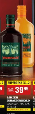 Likier Johanneswald 35% 700 ml promocja w Biedronka