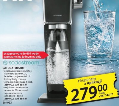 Saturator Art Sodastream promocja w Selgros