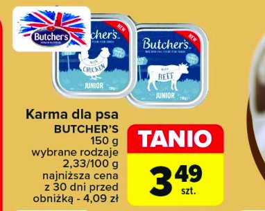 Karma dla psa wołowina Butcher's promocja