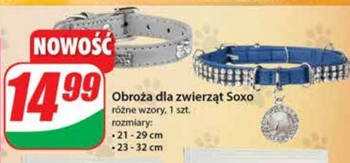 Obroża 21-29 cm Soxo promocja