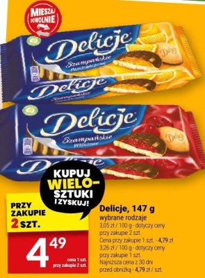 Ciastka Delicje, 147 g promocja w Twój Market