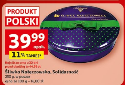 Śliwka Nałęczowska, Solidarność promocja w Auchan