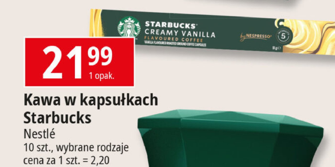 Kawa Starbucks creamy vanilla promocja