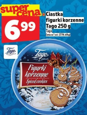 Ciastka figurki korzenne Tago 250g promocja w TOPAZ