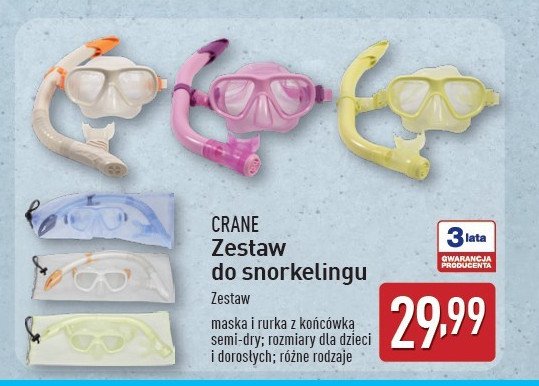 Zestaw do snorkelingu CRANE promocja w Aldi