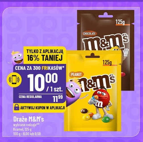 Draże czekoladowe M&m's promocja