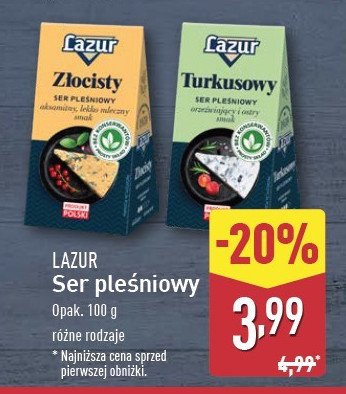 Ser złocisty Lazur promocja