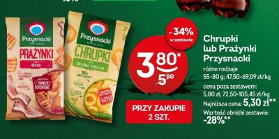 Chrupki lub Prażynki Przysnacki różne rodzaje promocja w Żabka