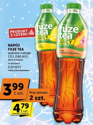 Napój Fuze Tea wybrane rodzaje promocja w Groszek