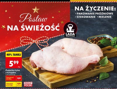 Ćwiartka tylna z kurczaka promocja w Biedronka