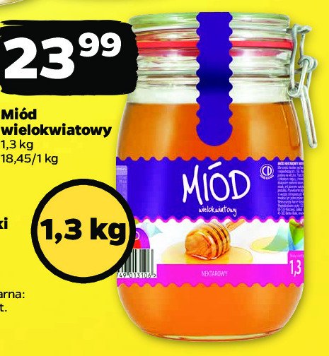 Mi贸d wielokwiatowy nektarowy Cd kr贸lowa pszcz贸艂 Cd miody i kremy promocja