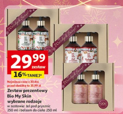 Zestaw prezentowy Bio My Skin wybrane rodzaje promocja w Auchan