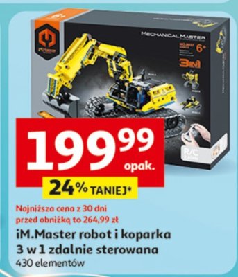 IM. Master Mech 8 leoparka 3 w 1 zdalnie sterowana 430 elementów promocja w Auchan