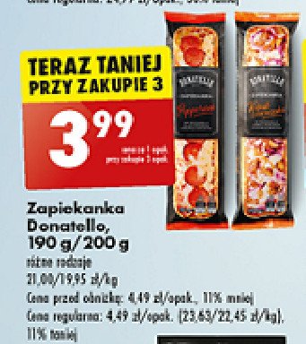 Zapiekanka kebab z kurczaka Donatello promocja