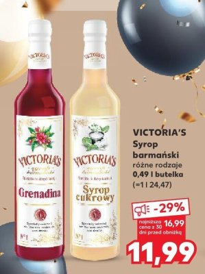 Syrop barmański VICTORIA'S Cytrynowy promocja w Kaufland